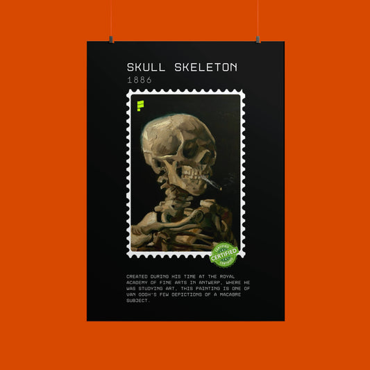 Skull Skeleton -  Van Gogh